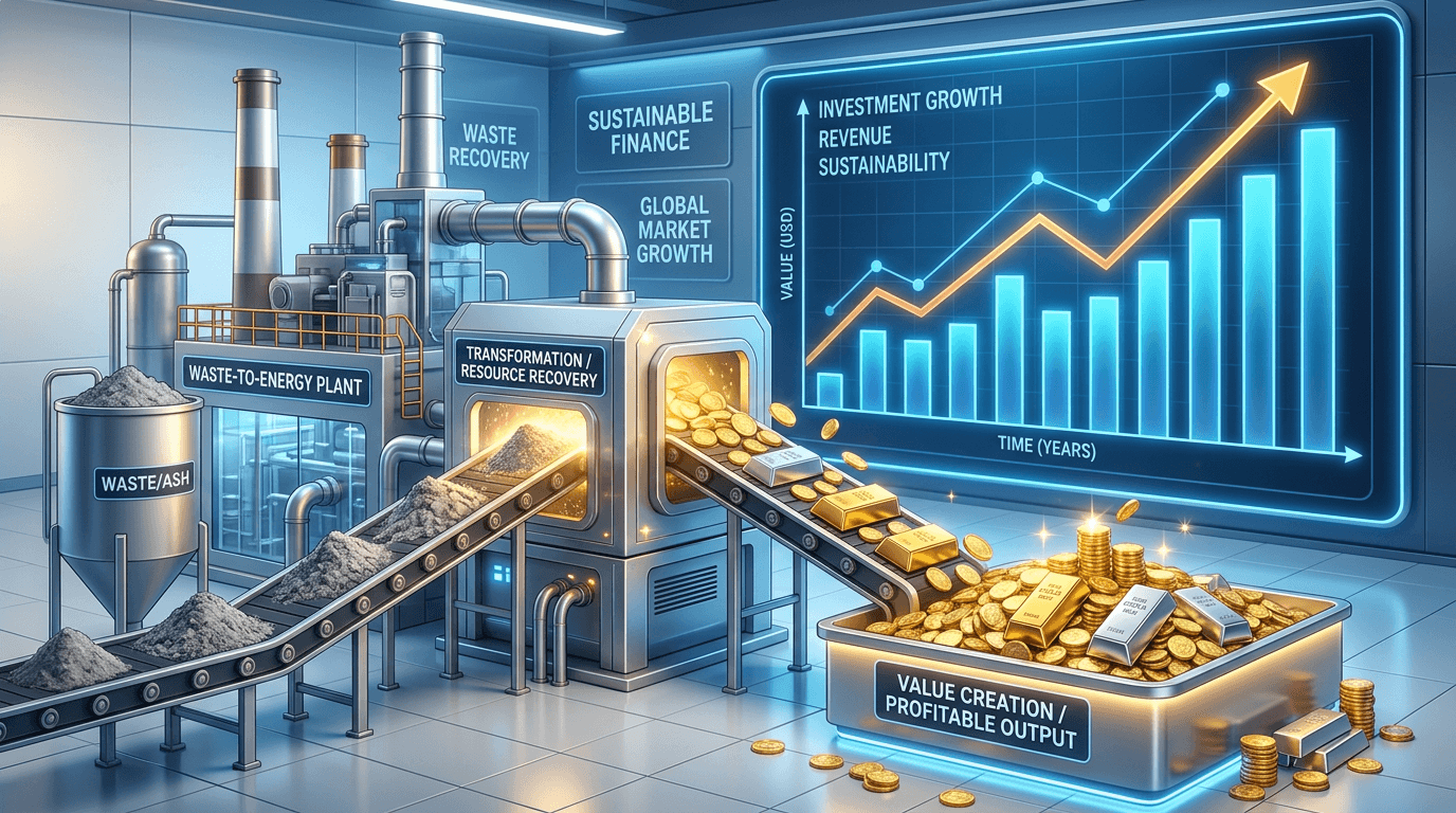 La economía de la recuperación de metales en plantas de conversión de residuos en energía: convertir las cenizas de fondo en beneficios